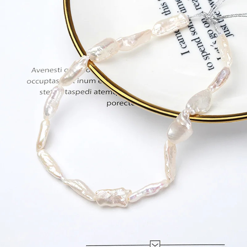 Silvology 925 Sterling Silver Natural Pearl Torques&amp Choker Necklace Luxurious for Women Fashionable French Jewelry | Украшения и