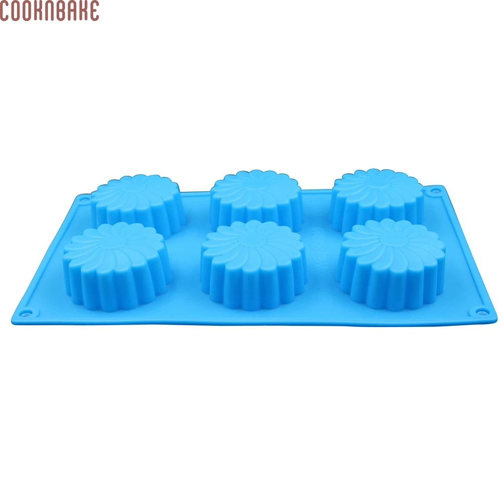 COOKNBAKE DIY силиконовая форма для мыла ручной работы, торта, желе, пудинга 6 полости ветряная мельница цветок SSCM-001-24