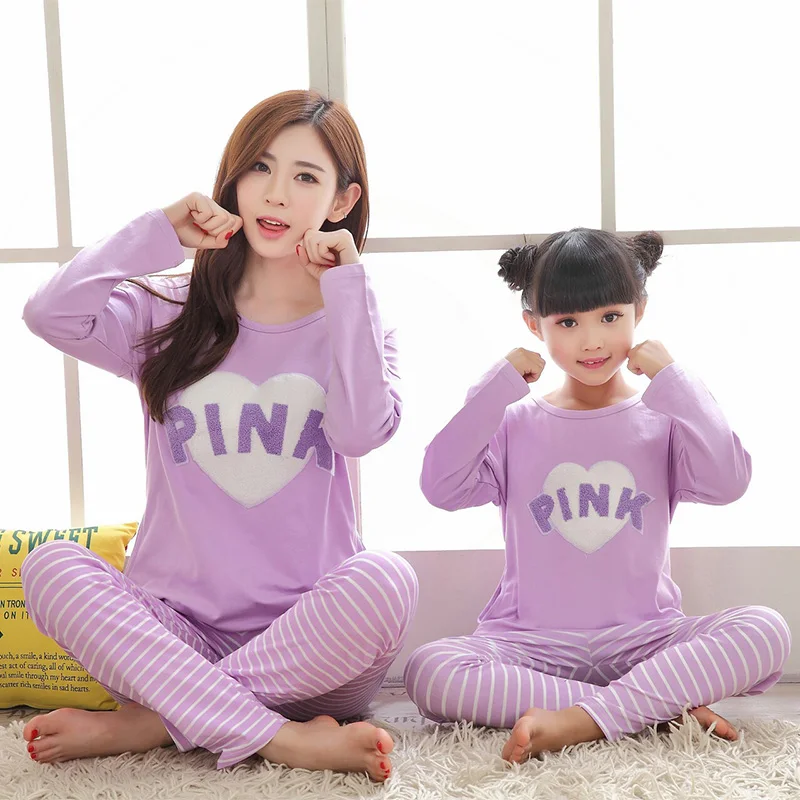 Family Outfits Warm Adult Kids Girls Mommy Sleepwear Mother Daughter Clothes Christmas Pajamas Set | Мать и ребенок