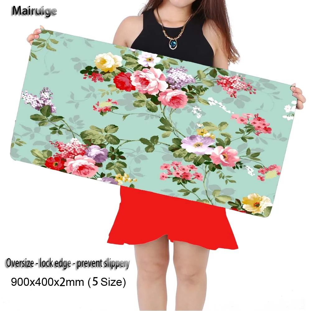 

Mairuige Shop Flowers Locking Edge Mouse Keyboards Mats for League of Legendsouse Pad Keyboard Mat Table Mat for Dota 2 CS Go