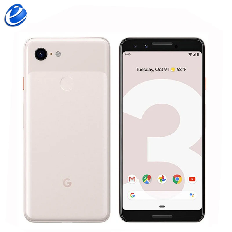 Google Pixel 3, 5,5 дюймов, четыре ядра, 4 Гб ОЗУ, 64 ГБ, 128 Гб ПЗУ, Snapdragon 845, отпечаток пальца, смартфон на Android, быстрое зарядное устройство