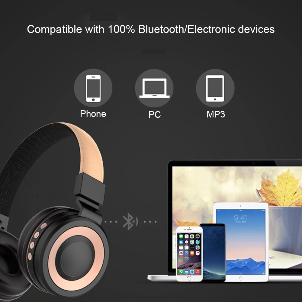 DOOLNNG B007 складные наушники Bluetooth Беспроводной Спорт гарнитура С микрофоном
