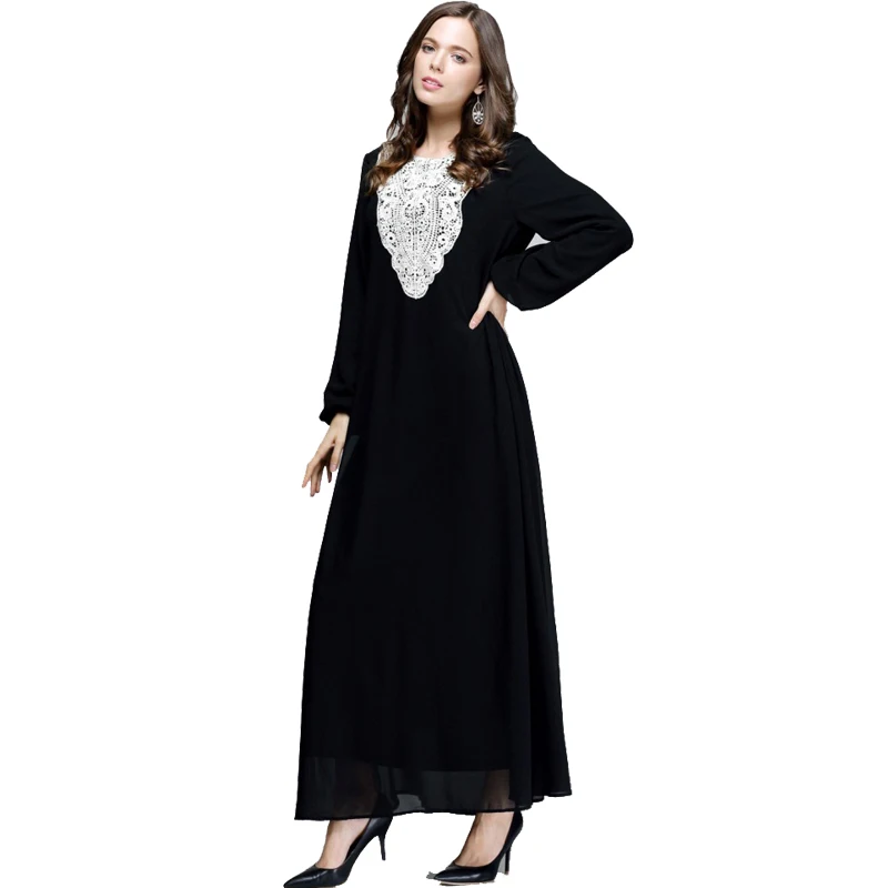 Женское длинное шифоновое платье Макси Boho Abaya Musulmane одежда для молитв в турецком и