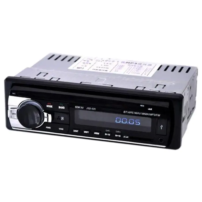 Автомобильное радио MP3/Bluetooth/USB 12В черный|MP3-плеер для авто| |