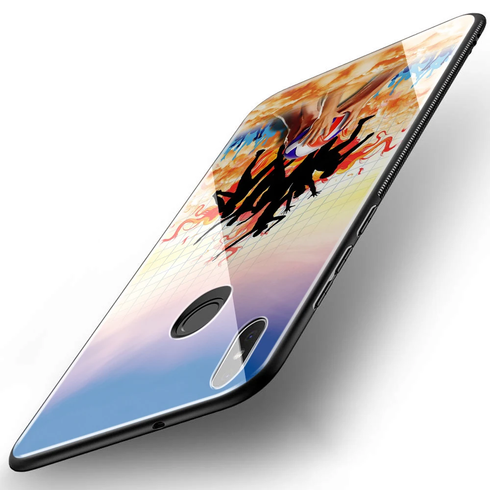 Lavaza волейбол красочный стиль закаленное стекло ТПУ чехол для xiaomi 8 9 A1 A2 |