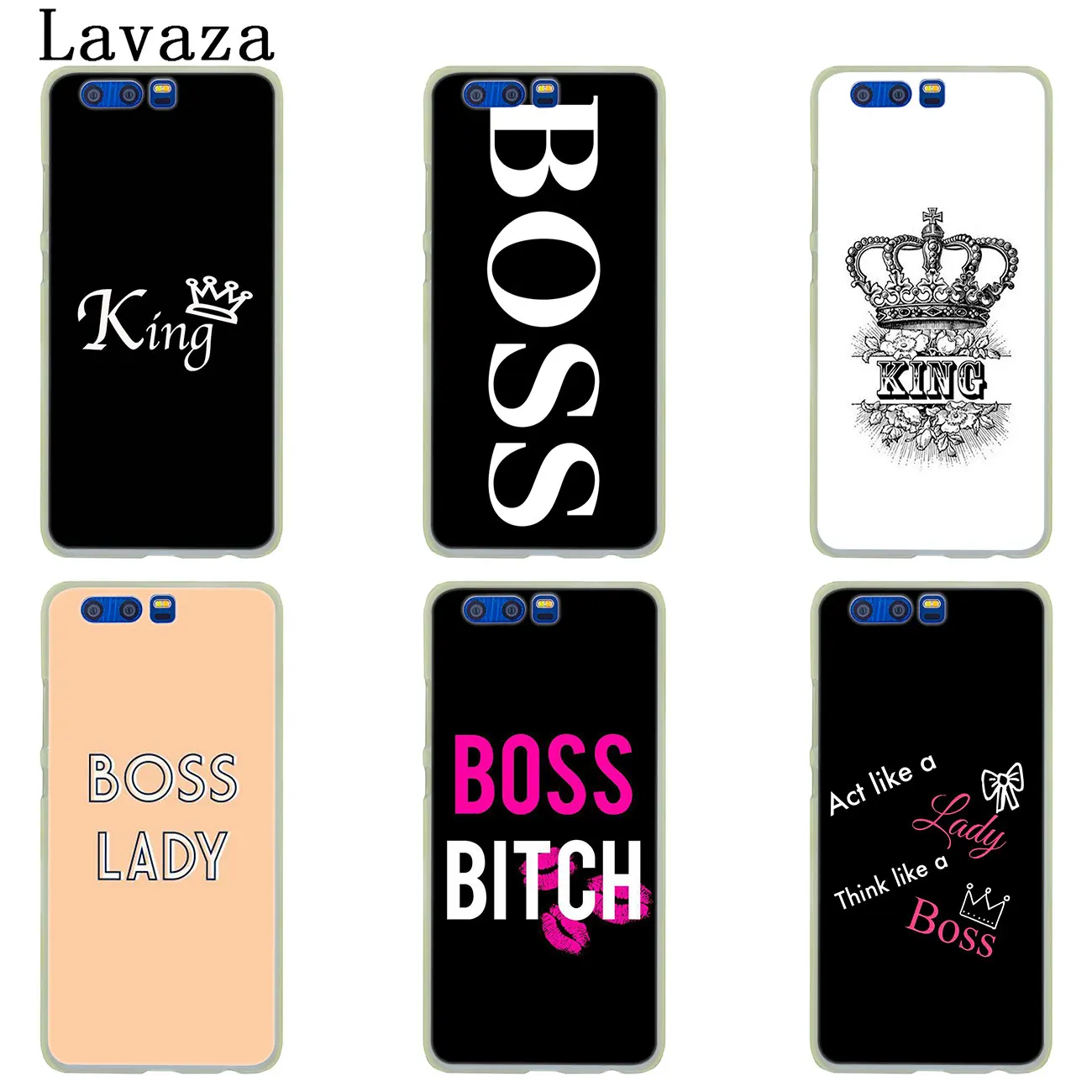 Жесткий чехол для телефона Lavaza boss King queen Huawei Y9 Y7 Prime 2019 2018 Honor 20 8A 8X 8 9 9X 10 Lite 7C 7X 6A 7A Pro |