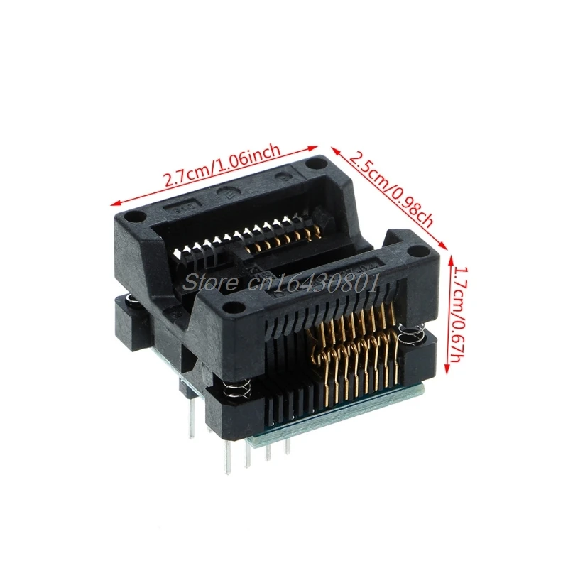 SOP16 К DIP8 адаптер широкий 300 мил SOIC16 к DIP8 гнездо IC программист адаптер для EZP2010 EZP2013 RT809F CH341A программист