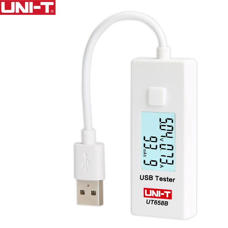 

UNI-T UT658B UT658 USB Voltage Tester Phone Computer Charging Current Measure Energy Monitor LCD Backlight