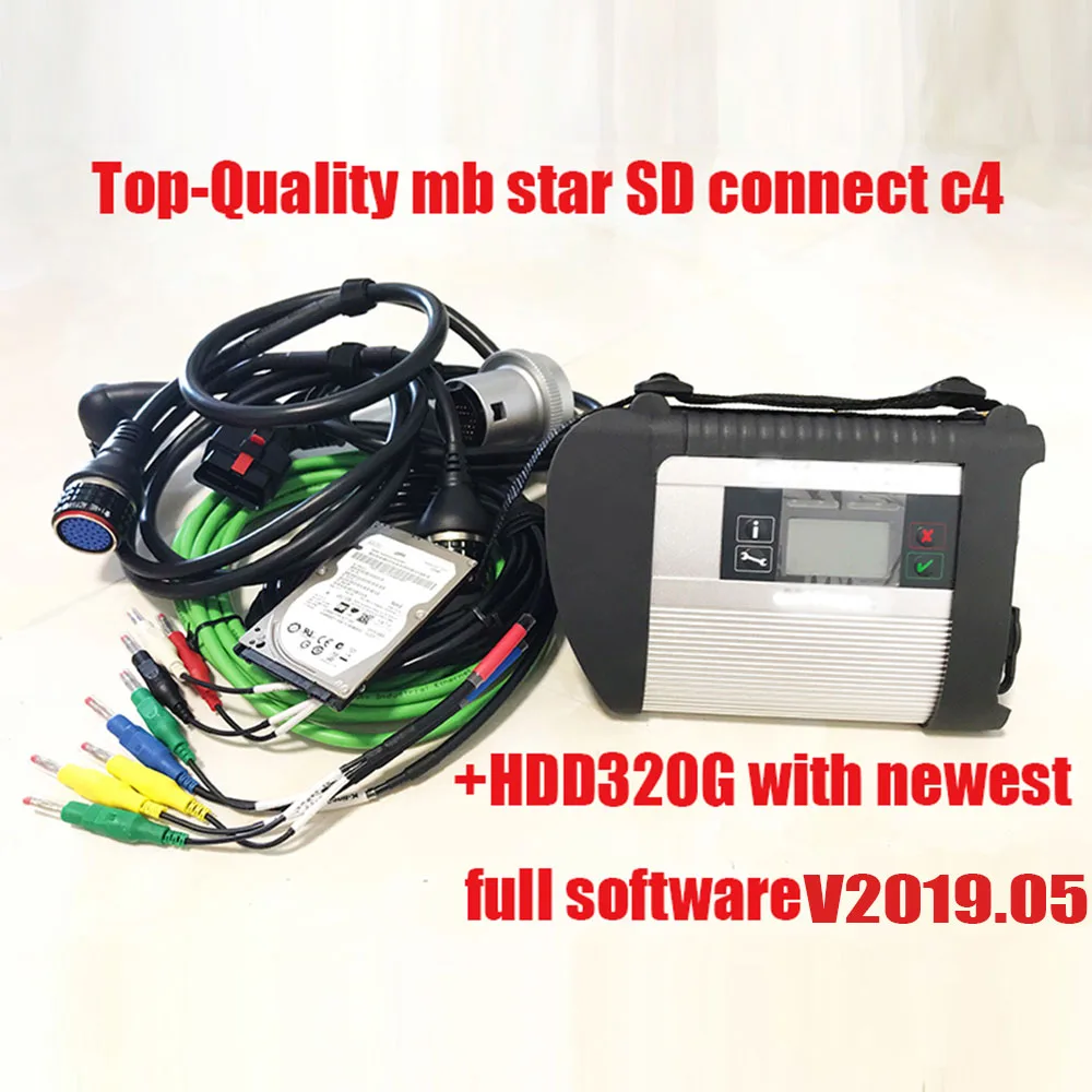 Высококачественный полный чип mb star c4 SD connect с новейшим программным обеспечением