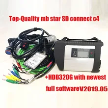 Высококачественный полный чип mb star c4 SD connect с новейшим