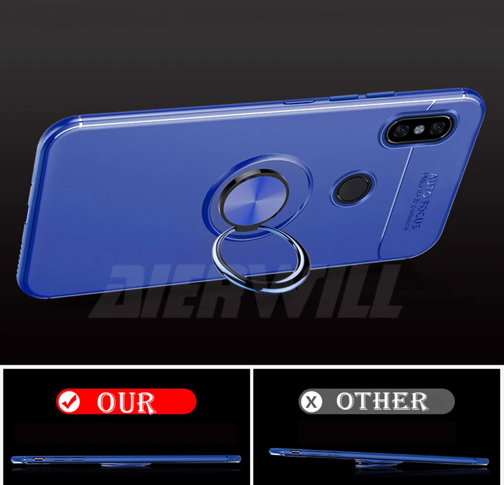 Защитный чехол для Xiaomi Mi Max 3, защитный бампер, кольцо-держатель, мягкая силиконовая матовая задняя крышка для Xiaomi max 3, чехлы