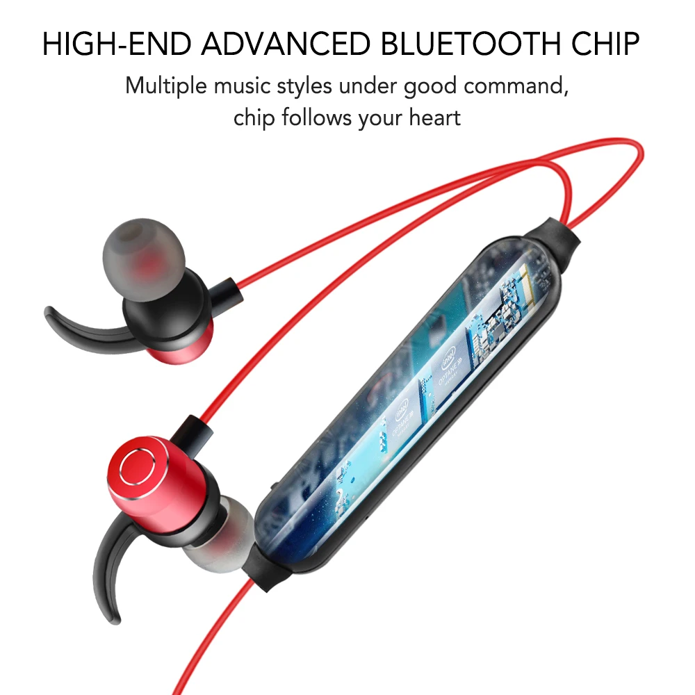 NFUNGYK-08 Bluetooth наушники с сильным басом Беспроводные спортивные для iphone xiaomi