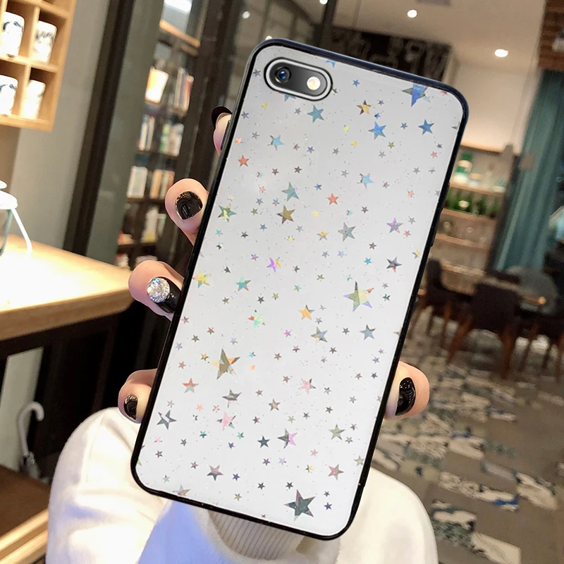 For Huawei Y5 2019 Case Fashion Gradient Laser Silicon Soft for 2018 2017 | Мобильные телефоны и аксессуары