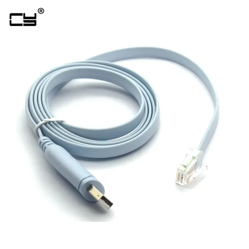 

USB 2.0 to console debugging circuit Router switch configuration cable 1.5m USB to RJ45 connection interface cable 1.5m 5ft