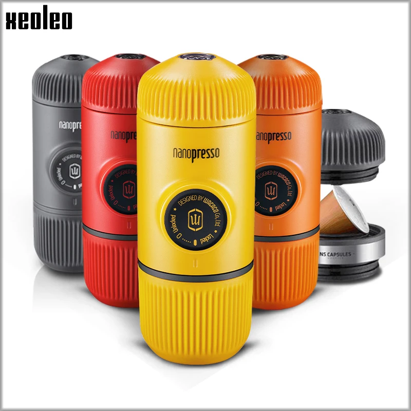 XEOLEO WACACO Nanopresso Кофеварка 18 бар портативная ручная кофемашина наружный дорожный Ручной пресс порошок/капсульный кофе 80 мл
