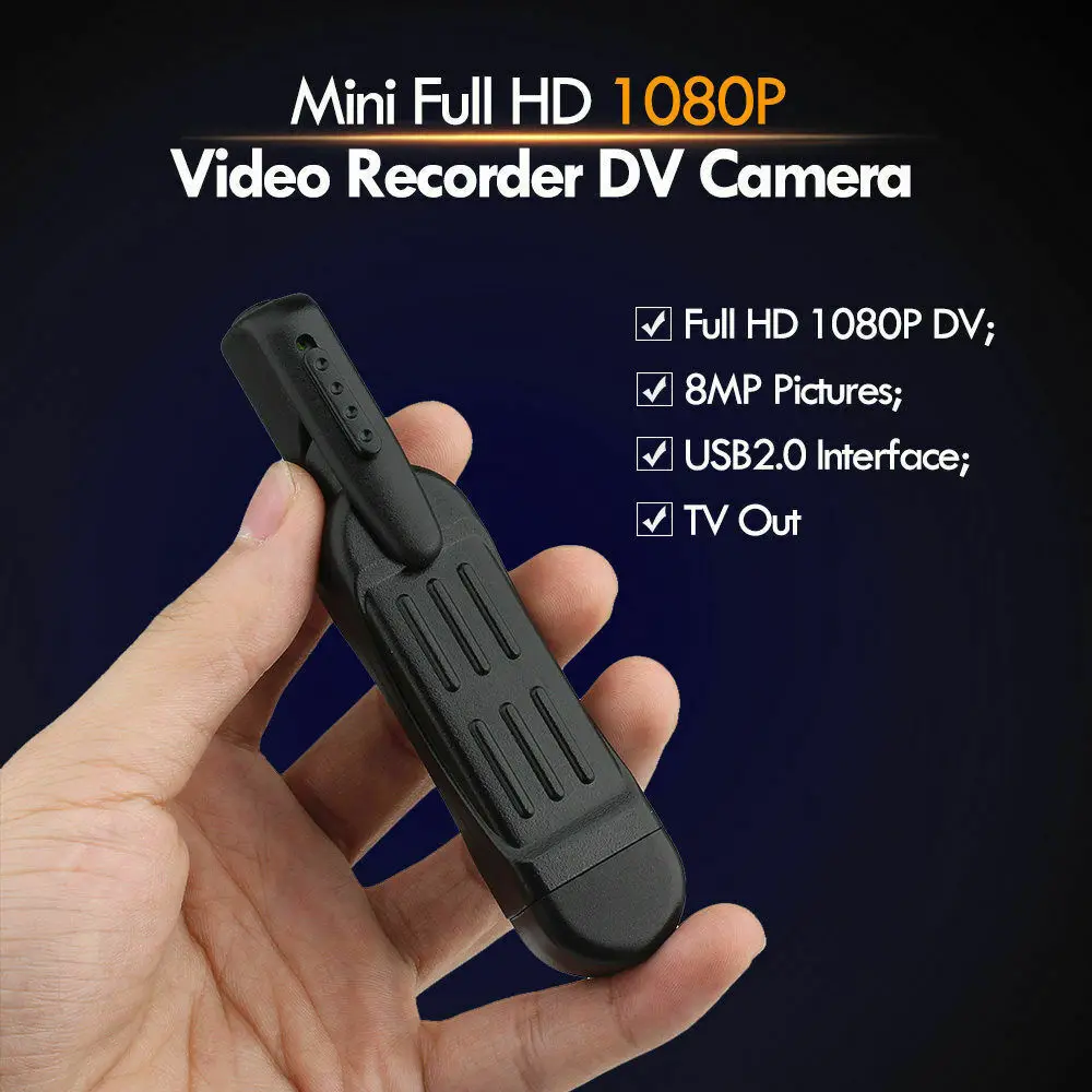 Видеокамера Camsoy Mini Full HD 1080P спортивный видеорегистратор DV инфракрасная камера