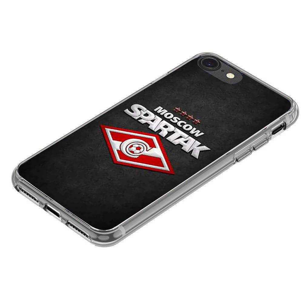 Русский Москва Футбол мягкий прозрачный силиконовый чехол для iPhone X 8 7 плюс 6 S 5 5S SE