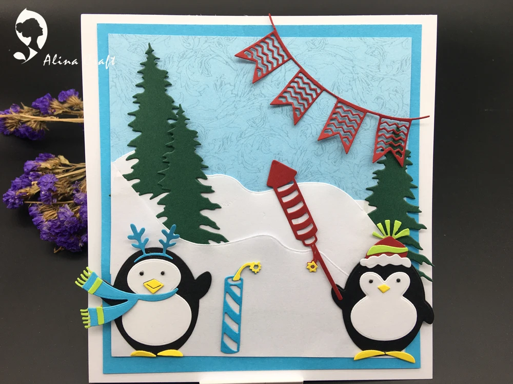 Металлическая резка высечка 3 шт Фейерверк празднование детского фестиваля