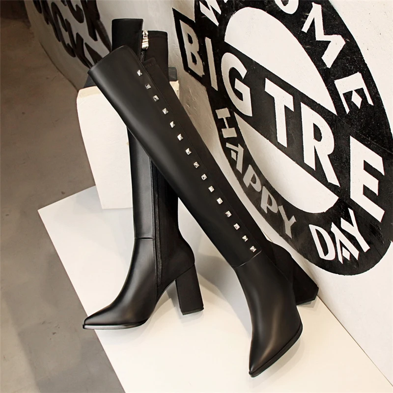 Сапоги для верховой езды дизайнерские Роскошные брендовые сапоги Bigtree с