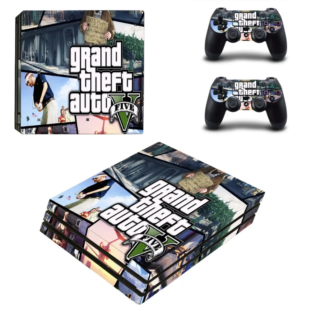 Grand Theft Auto V GTA 5 PS4 Pro наклейка для кожи виниловая наклейка для sony Playstation 4 консоль и 2 контроллера PS4 Pro наклейка для кожи