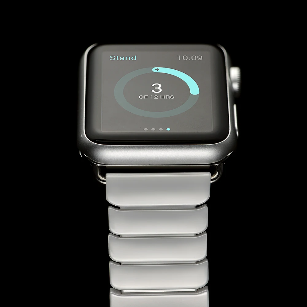 Роскошный керамический ремешок подходит для Apple Watch 38 мм 42 мм/40 44 браслет-цепочка с