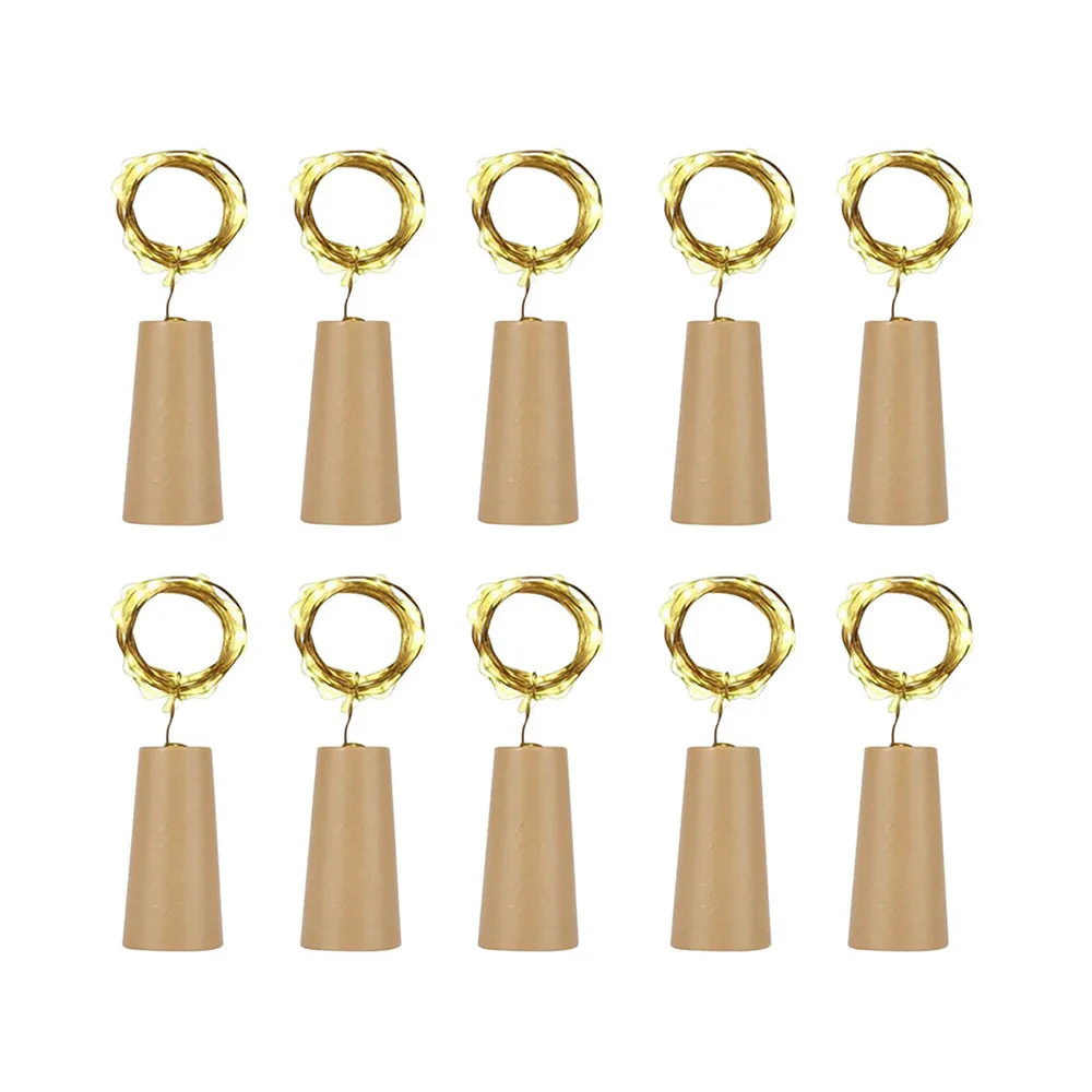 10 шт. в форме пробки светодиодный ночник звездный свет бутылка вина лампа для