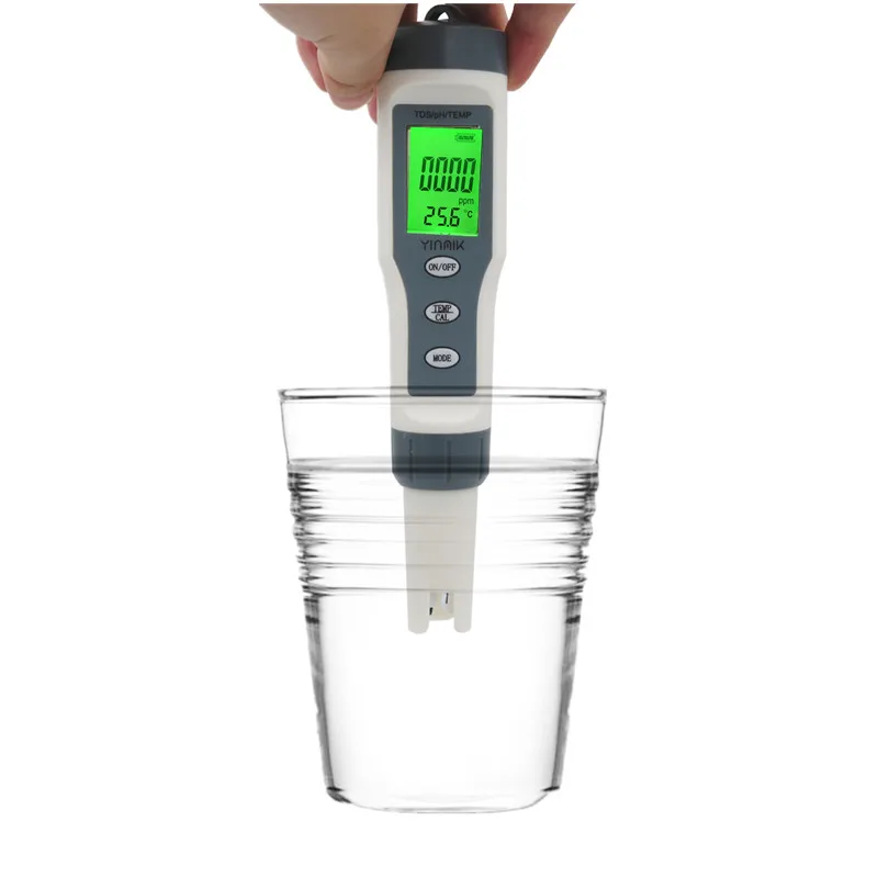 PH TDS TEMP Портативный цифровой рН-метр TDS EC Тестер температуры фильтр измерительный бассейн аквариумная вода Высокое качество тестер чистоты скидка 20 - Цвет: PH TDS TEMP