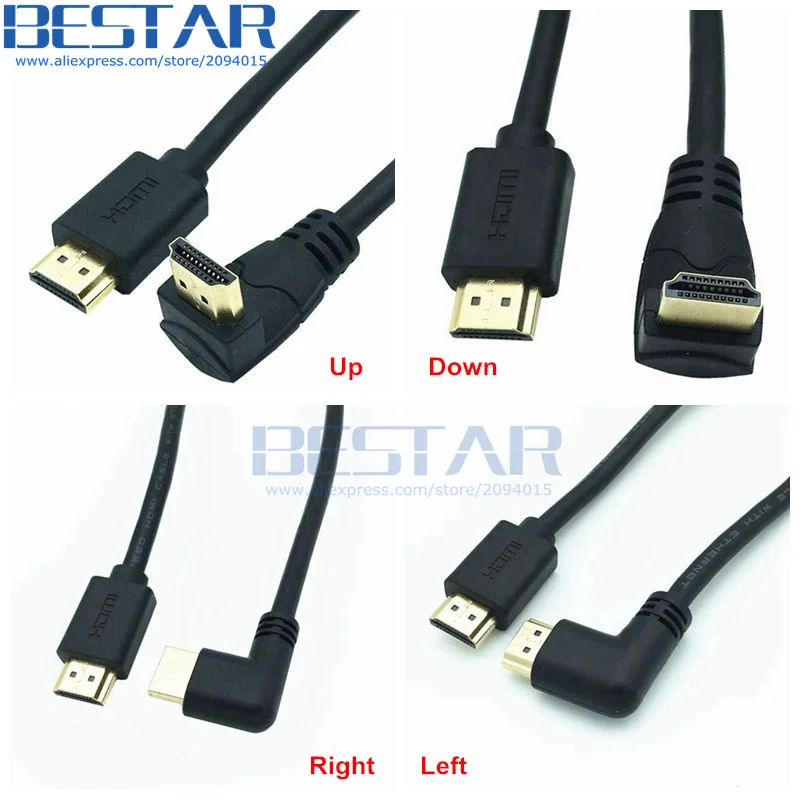 4K * 2K 60 Гц 2 0 A Тип HDMI совместимый удлинитель вниз вверх влево и вправо Угловой 90