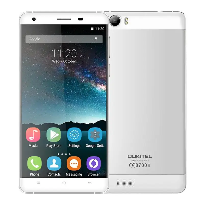 В наличии OUKITEL K6000 5 &quotHD 6000 mAh Android 6 0 Dual Sim FDD-LTE MTK6735P 2 GB 16 13.0MP OTG Смартфон 48 часов