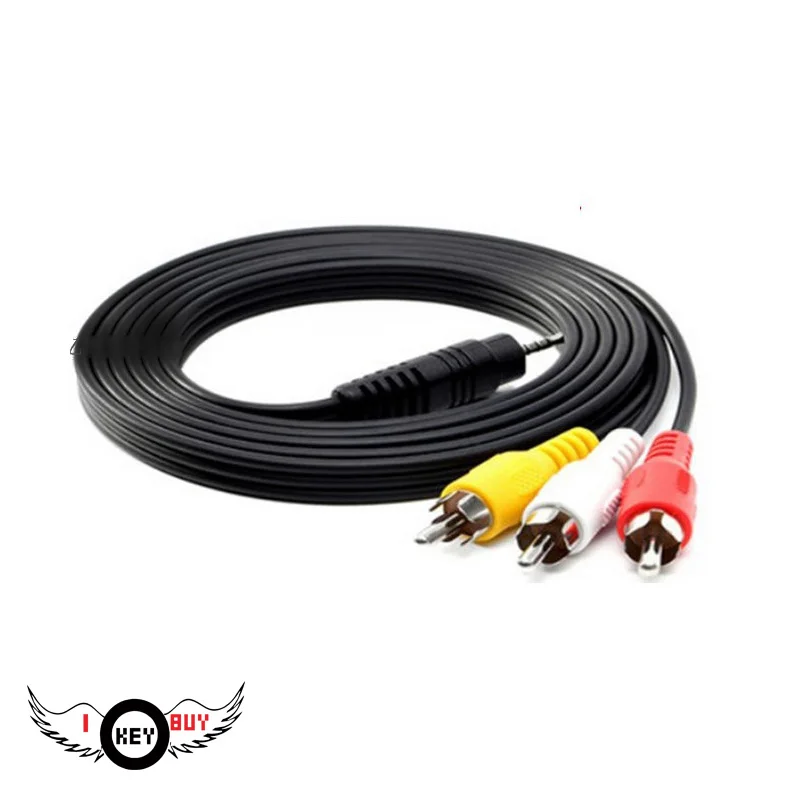 I Key Buy 3M AV Able 3 5mm Audio Kit Ane Three Lotus Line 3RCA аудио и видео кабель 5 хроматический