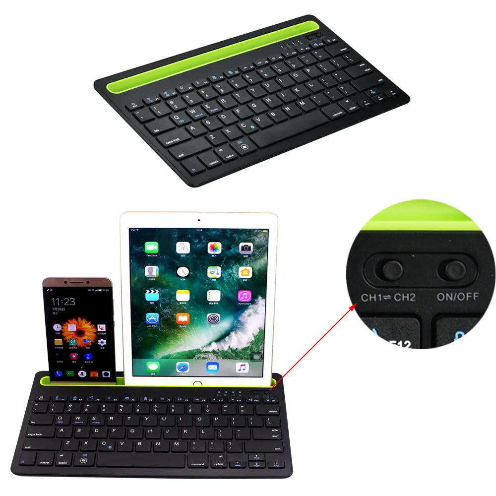 Беспроводная bluetooth клавиатура VOBERRY ультратонкая тонкая Bluetooth