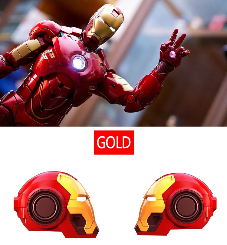 Железный человек беспроводной parlante bluetooth портативный динамик Ironman Рождественский подарок для детей Саундбар Бумбокс MP3 музыка мини радио Bocina