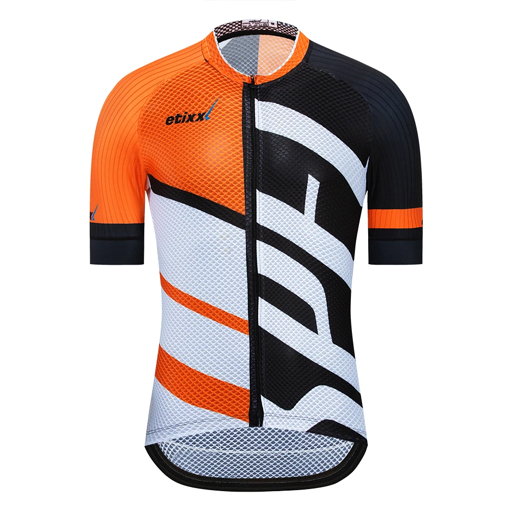 Оранжевый Одежда для велоспорта Pro Team etixxl Mtb Спортивная одежда для улицы Mtb Ropa Ciclismo велосипедная форма Джерси для велоспорта быстросохнущая - Цвет: Оранжевый