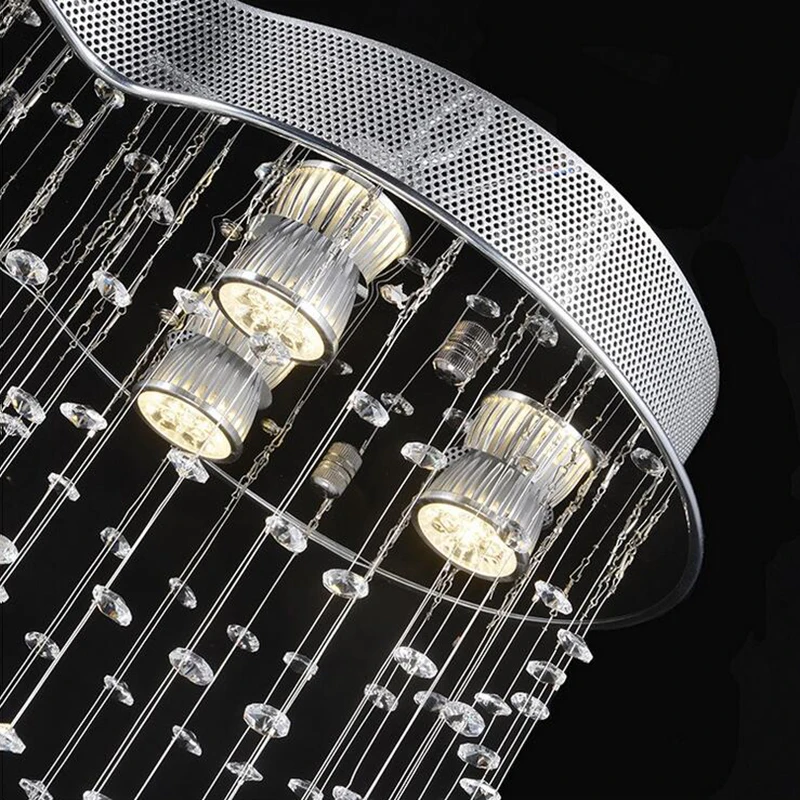 

Simple creative restaurant dining LED k9 crystal chandeliers bedroom living room chandelier personality LED Crystal chandeliers