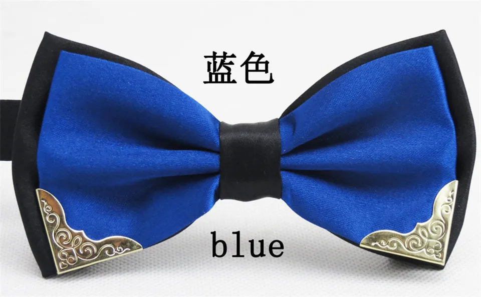 Галстук бабочка для мужчин и женщин металлический галстук 11 цветов|fashion mens ties|tie