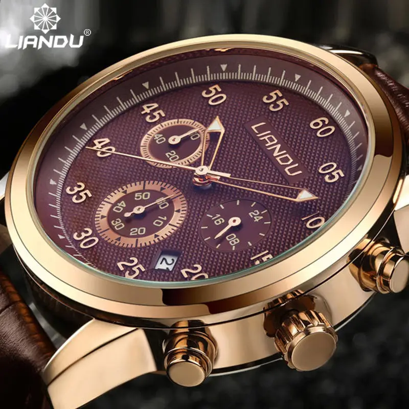 LIANDU мужские повседневные спортивные кварцевые часы s лучший бренд класса люкс