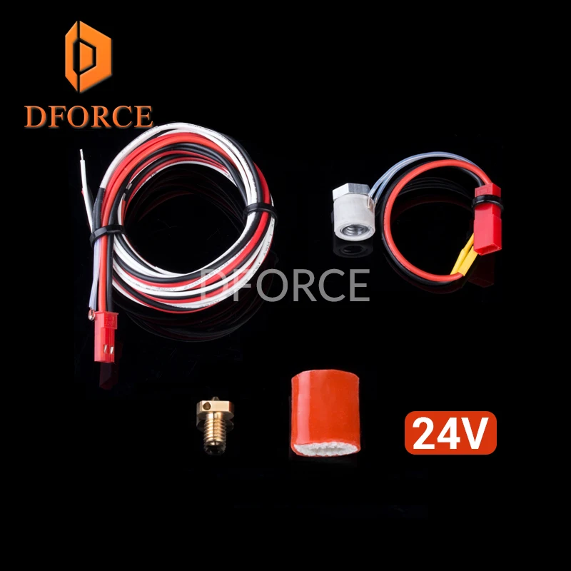 DFORCE 3D Drucker Hotend V5 V6 Горячий Конец 24VHeating tube 12V|hotend v5|hotend v63d hotend |