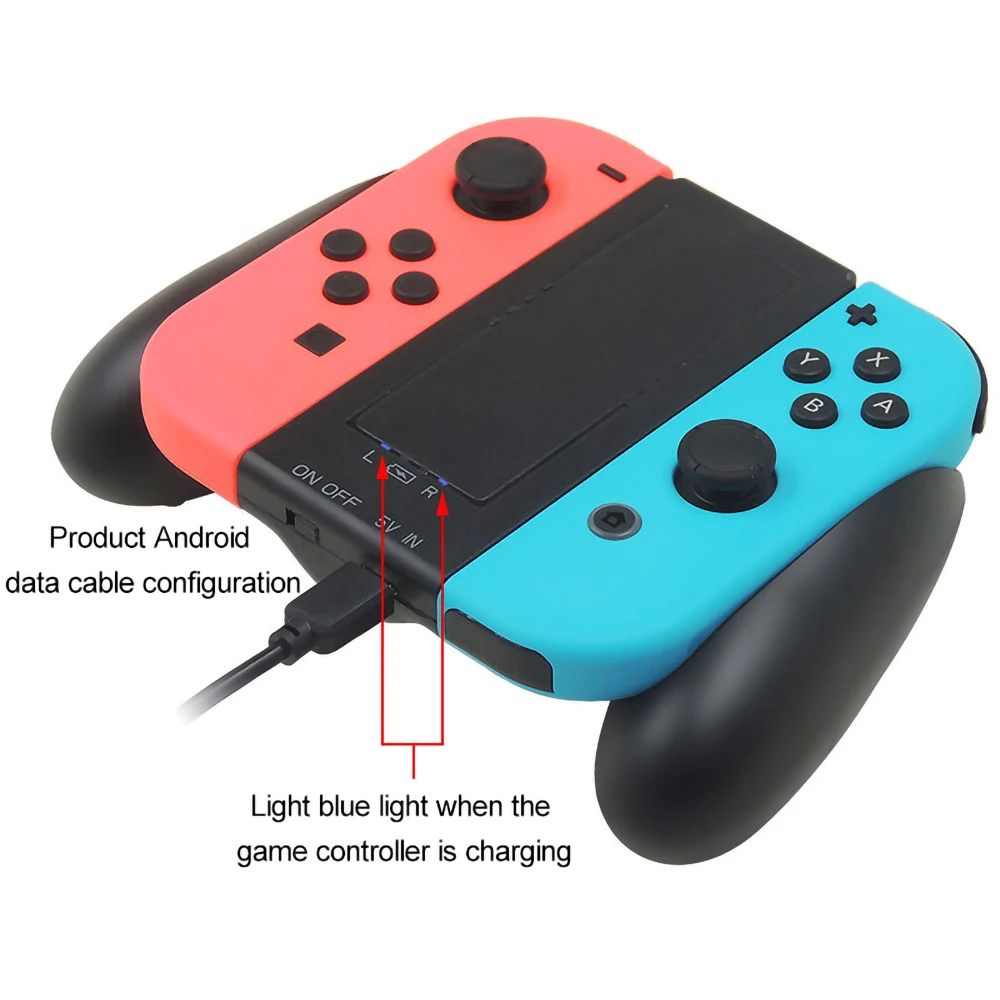 2000mAh Charging Dock For Nintendo Switch Joy-con Charger For NS Charge Station Chargeable Stand For Nintend Switch Controller