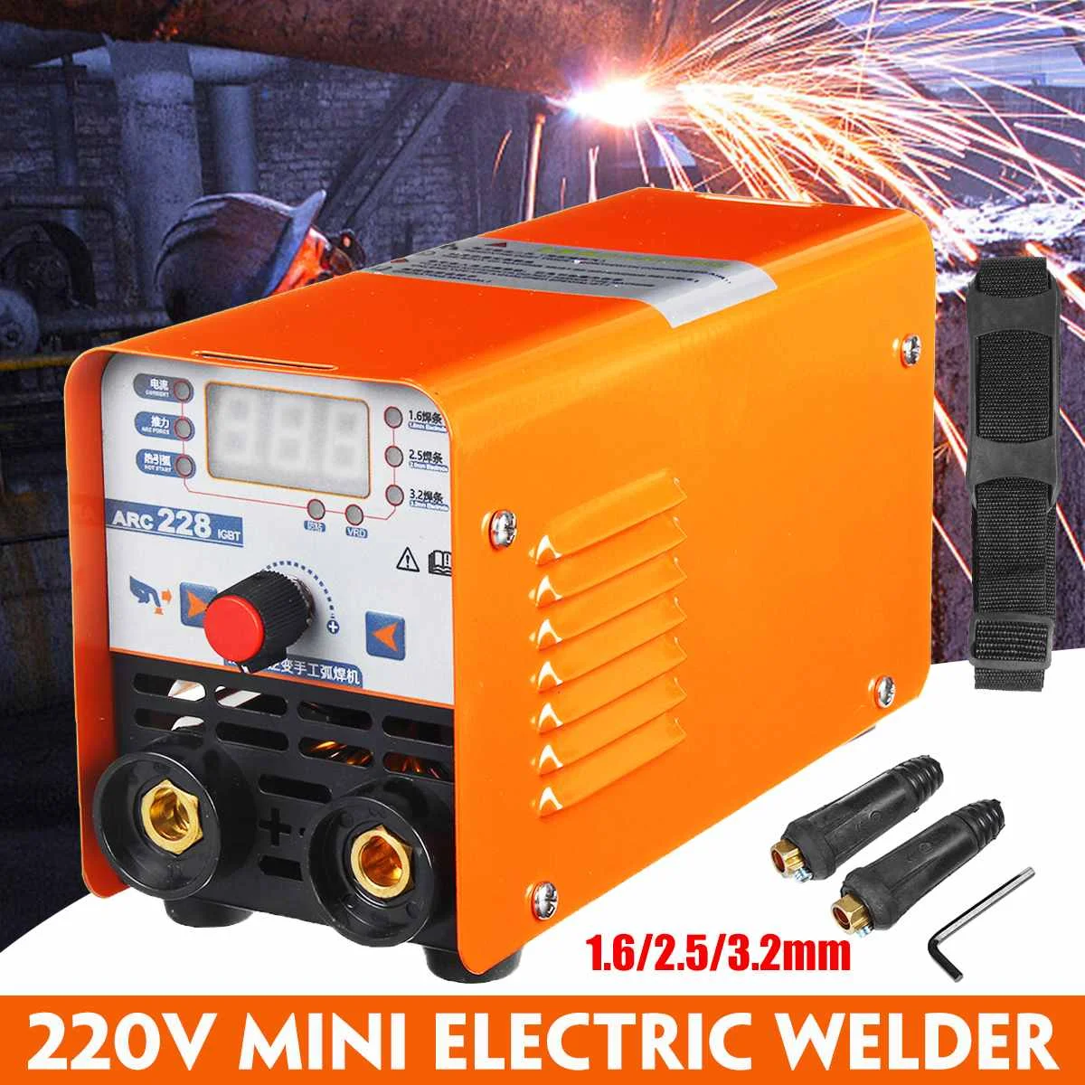 

Newest 220V Portable Mini Electric Welding Machine With Insulated Electrode 20-200A ARC Welding Welder-Machine Tool