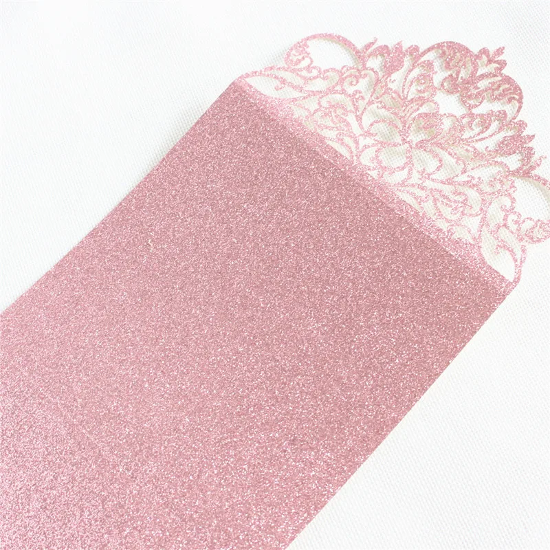 Роскошные приглашения свадебные открытки с бандажом на живот конверт роза Hermosa