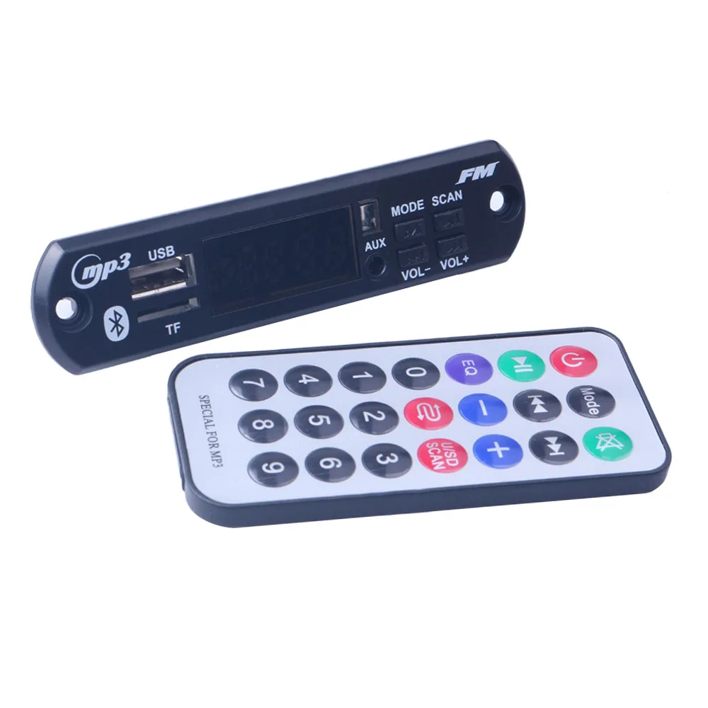 MP3 плеер декодер плата FM радио TF USB 3 5 мм AUX модуль Bluetooth приемник автомобильный