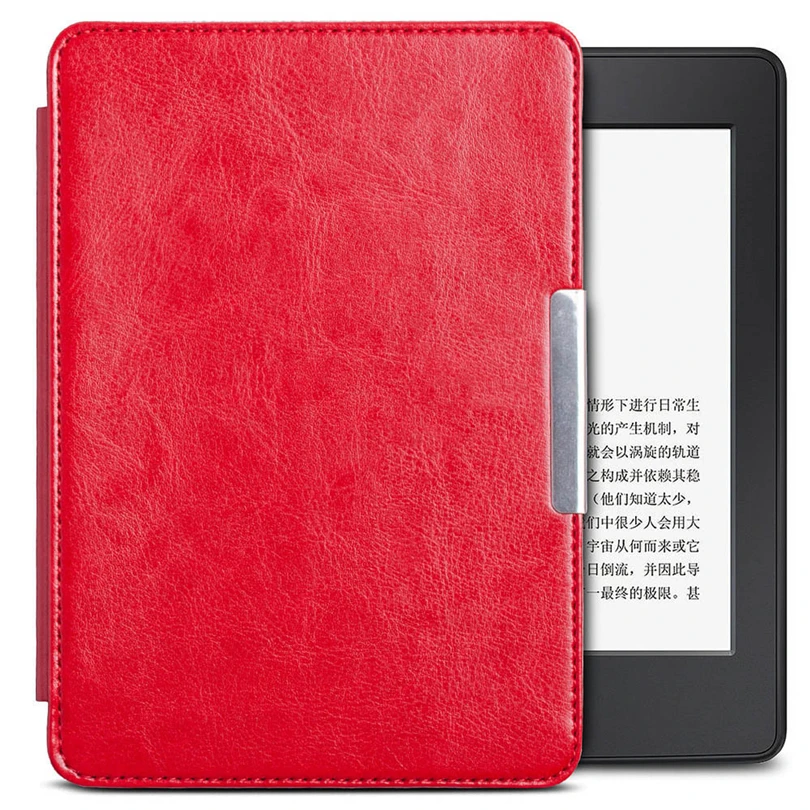 Кожаный чехол-книжка для планшета Kindle Paperwhite(7 поколение) 6 дюймов Магнитный умный противоударный чехол+ бесплатные подарки A20