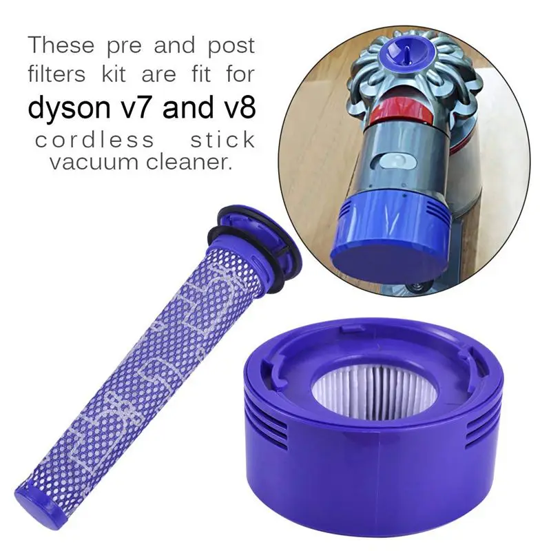 3 упаковки Пре и пост-МОТОРНЫЙ ФИЛЬТР Замена для Dyson V8 V7 беспроводной вакуумный