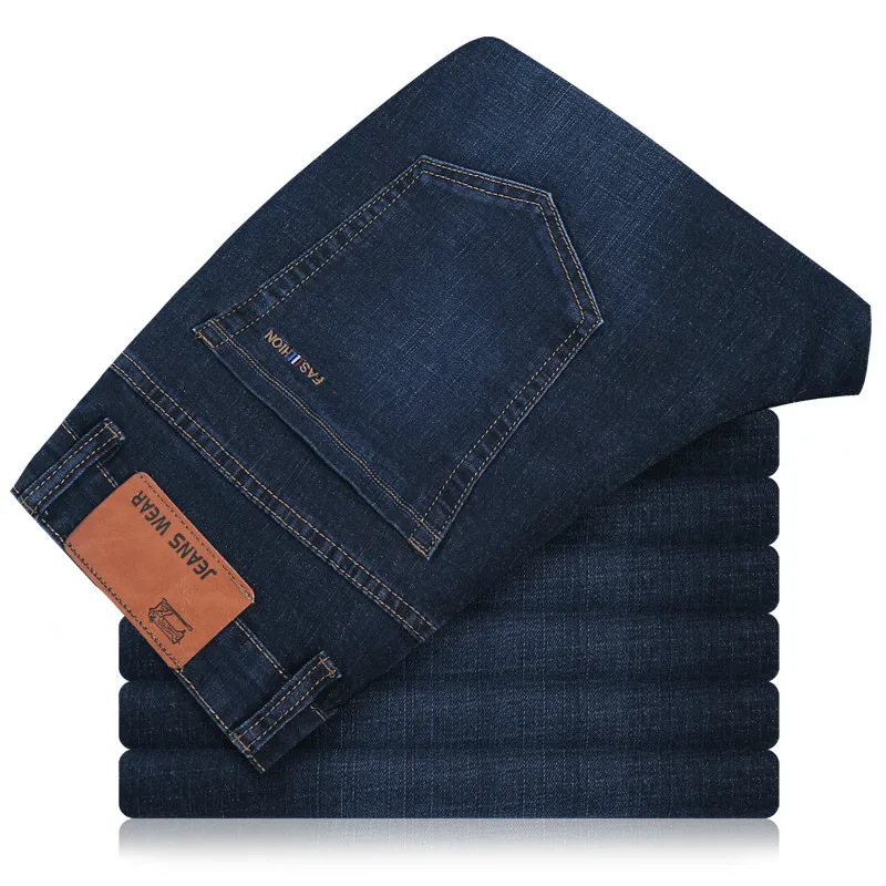 

2019 designer jeans High Stretch Taper Jeans Relax Denim Jean Trousers Pants Plus Size 38 40 42 44
