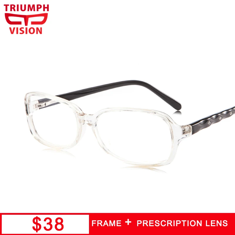 

Очки для коррекции близорукости TRIUMPH VISION, прозрачные очки овальной формы