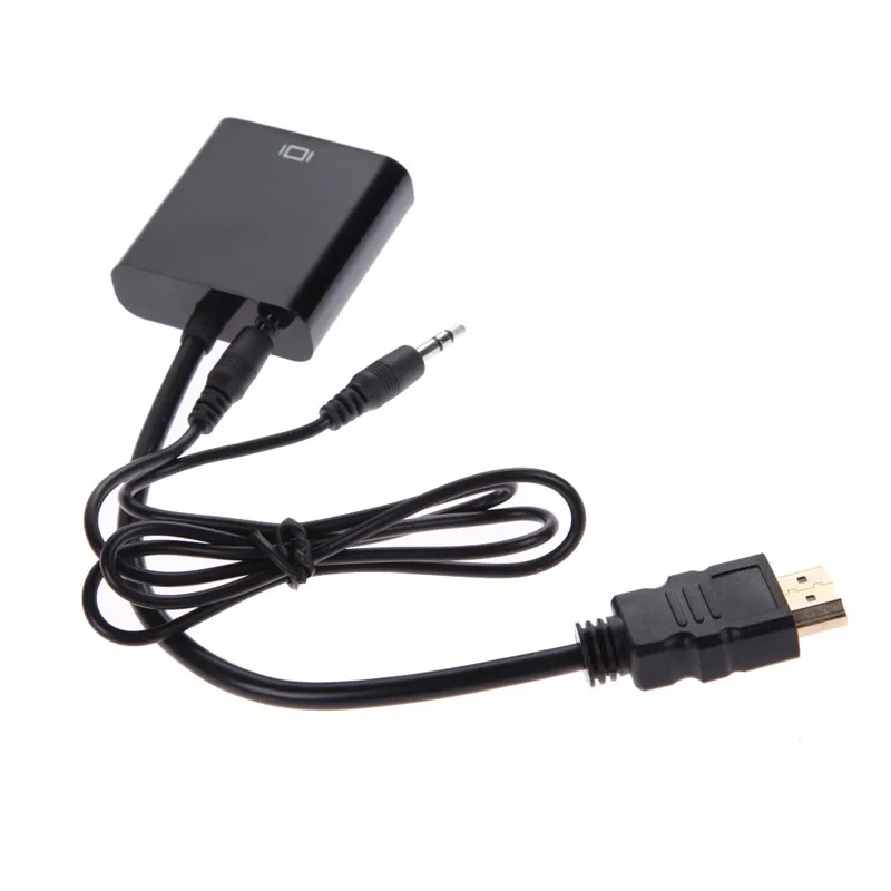 1 комплект Микро Мини адаптер hdmi-vga адаптер HDMI к VGA конвертер мужчин и женщин HDMI кабель с аудиошнур