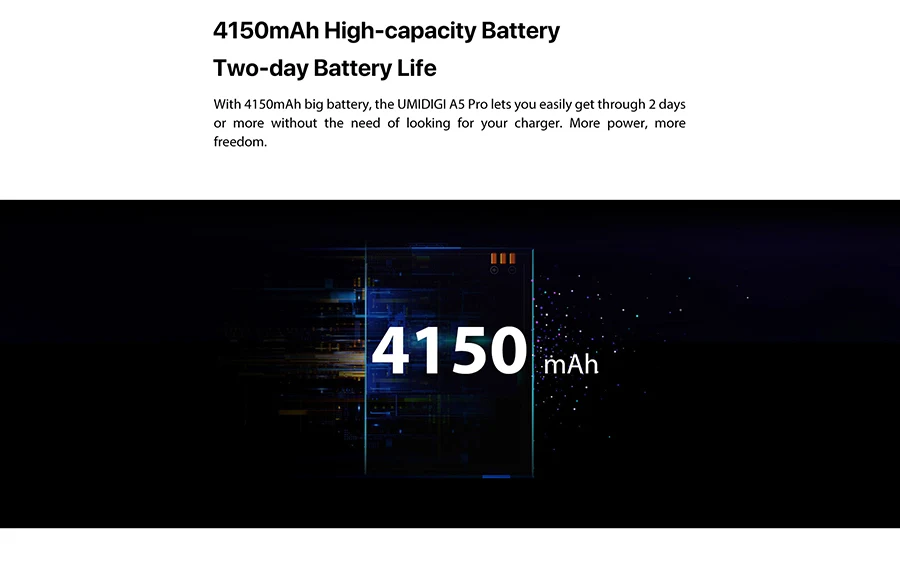 Global Version UMIDIGI A5 PRO Android 9.0 Octa Core 6.3'' FHD+ Waterdrop 16MP Triple Camera 4150mAh 4GB RAM 4G Mobile Phone