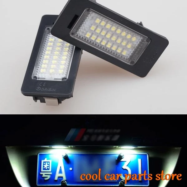 

2x Error Free LED SMD LICENSE PLATE LIGHT For BMW E60 525i 528i 530i 535i M5 E61