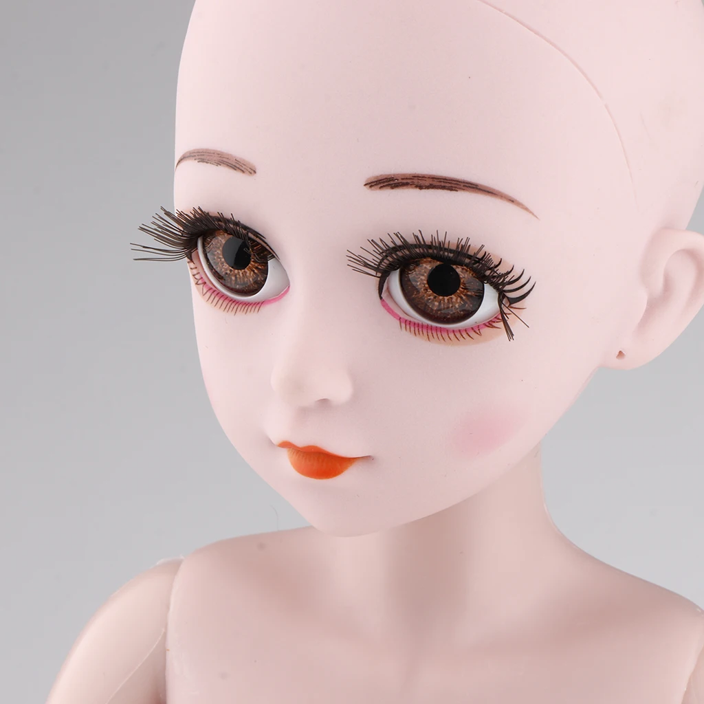 Женская кукла части тела макияж голова для 1/3 BJD, ночная кукла Лолита кукла на заказ белая кожа(без музыки