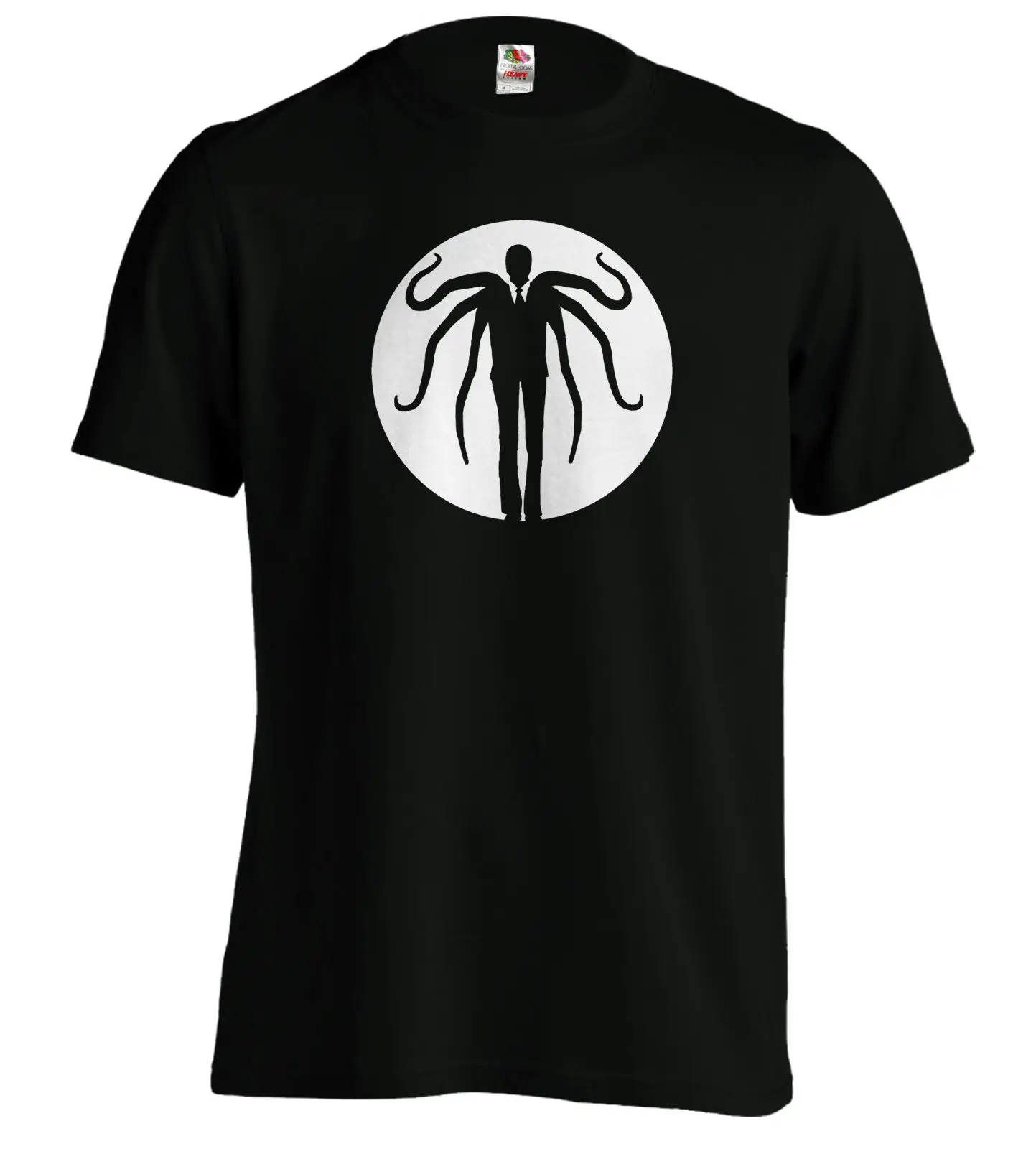 Стройный человек слендермен Миф Легенда городские что то ужасный ужас Футболка